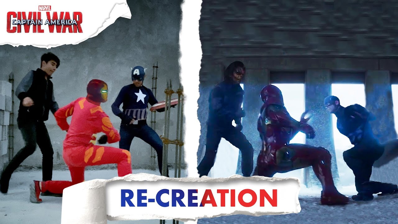 Iron Man vs Captain America: a Amazing Marinez Recreation/ Low budget/ Homemade/Parody/ Sweded/spoof