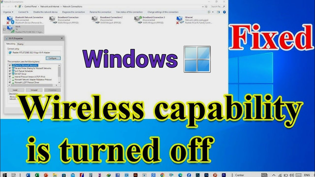 Wireless Capability Is Turned Off Windows 10 Wireless Capability Is