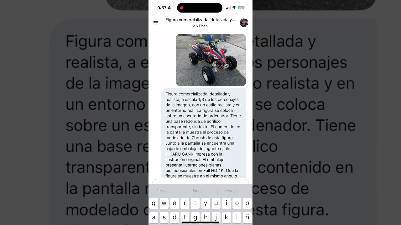 IA Gemini image generate yfz 450 yamaha 