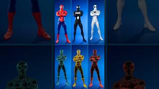 ALL 22 Spider-Man Variants in Fortnite! 🤯 #spiderman #marvel
