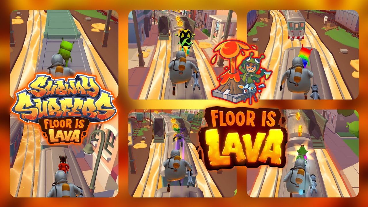 SUBWAY SURFERS FLOOR IS LAVA - NO FLOOR CHALLENGE 2024 : ALL YUTANI CHARACTERS - FULL GAMEPLAY