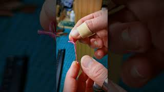 How to thread a needle with this magic lock. Leathercraft tips and tricks