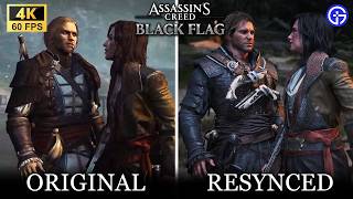 Edward And Mary Read Comparison - Original vs Resynced - Black Flag Resynced - 4k 60FPS