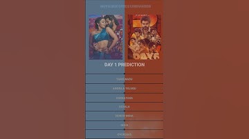 The Goat vs Pushpa 2 The Rule Day 1 Worldwide Box Office Collection Prediction