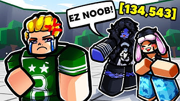 Pretending to be a NOOB and HUMBLING Toxic E-GIRLS | The Strongest Battlegrounds