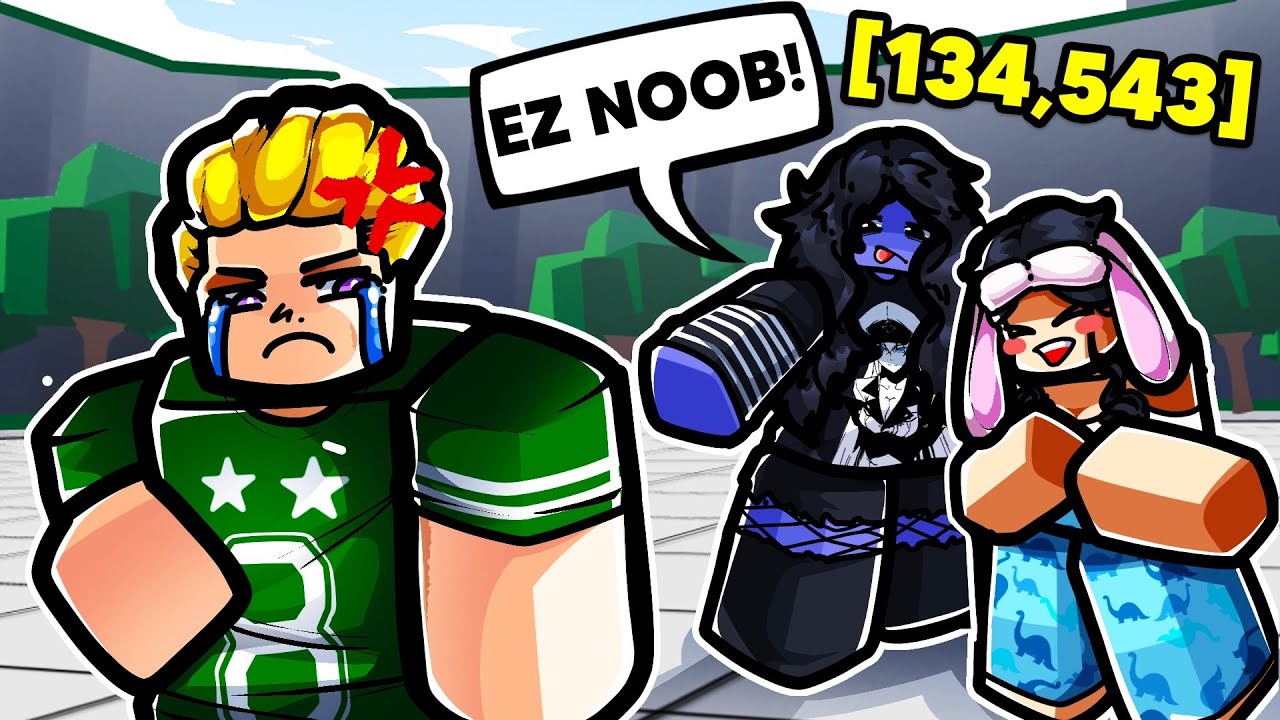 Pretending to be a NOOB and HUMBLING Toxic E-GIRLS | The Strongest Battlegrounds