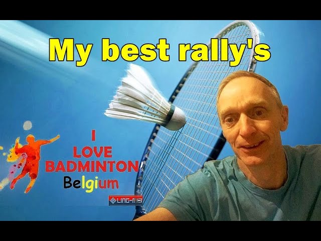 Erik Timmerman jr (54) best rally's from the past 7 years.  Badminton a way of living in Belgium... class=