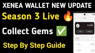 Xenea Wallet New Update 2026|Xenea Wallet Season 3 Live🔥 |How To collect Gems|Listing &Price screenshot 4