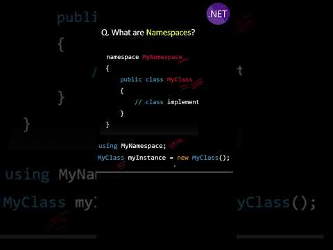 Βίντεο: Τι είναι το namespace MVC;