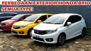 Perbedaan Eksterior Honda Brio Semua Type 2022