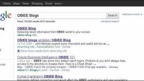 My OBIEE101 Blog introduction