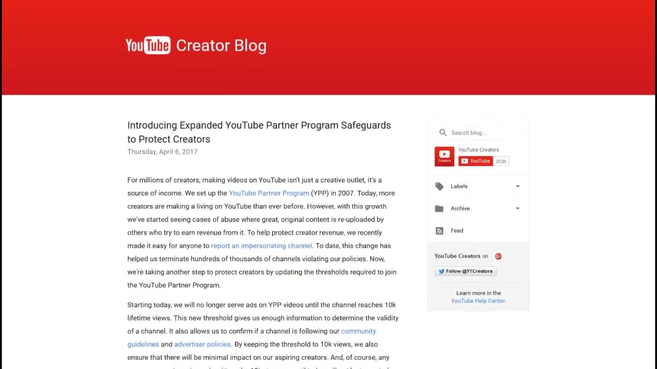 YouTube Removes Monetization For Smaller Channels With New Rules (Censored Gaming - Re-Upload)
