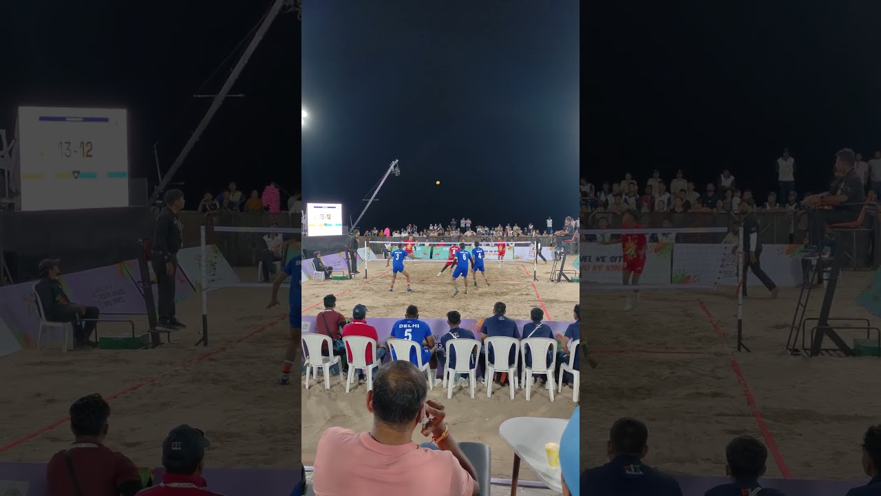 DELHI vs ASSAM TRIO FINALS SEPAKTAKRAW | KHELO INDIA BEACH GAMES 2025 MAY | DIU INDIA