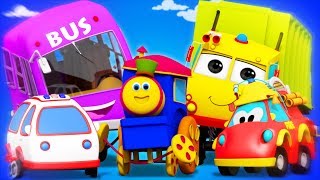 learn transport vehicles learning street with bob educational videos for toddlers by kids tv