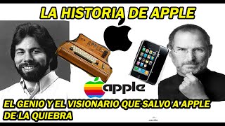 LA HISTORIA DE APPLE - COMO SE FORMO APPLE, UN GENIO Y UN HUERFANO QUE EVITO EL FIN DE APPLE