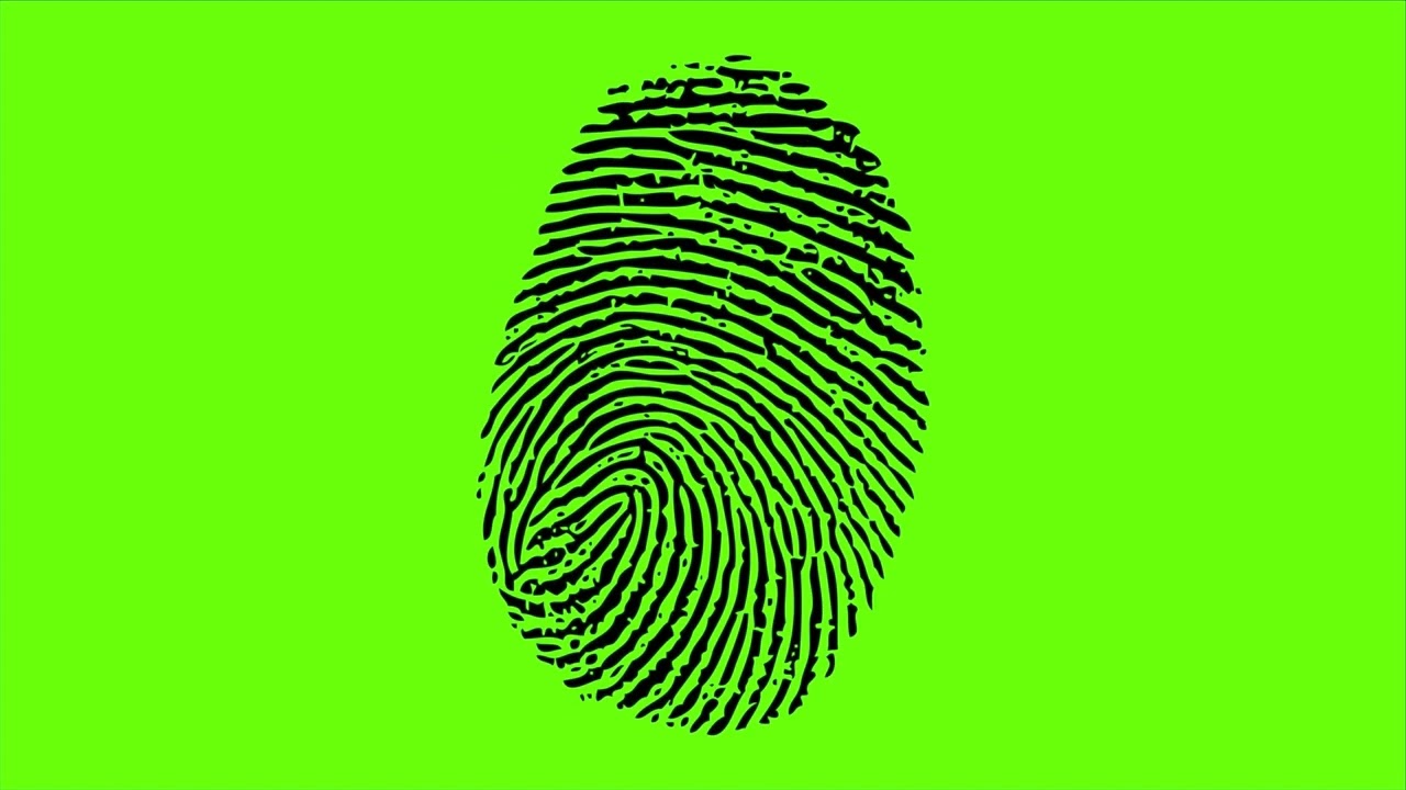 Finger Print Green Screen l Finger Print Scanning HD