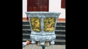 Mẫu chậu lục giác 75 chân liền mới