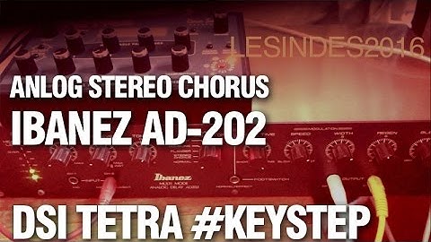 IBANEZ AD-202 Analog Delay as STEREO CHORUS // DSI TETRA Analog PolySynth