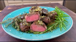 Seared Lamb Medallions with Pan Jus