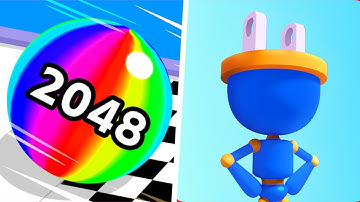 Ball Run 2048 Vs Plug Head New Big Update All Levels Android iOS Gameplay Walkthrough 😅 😂 🤣