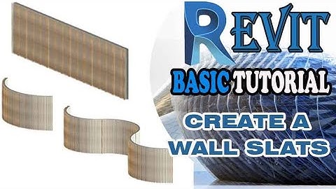 REVIT - CREATE A WALL SLATS
