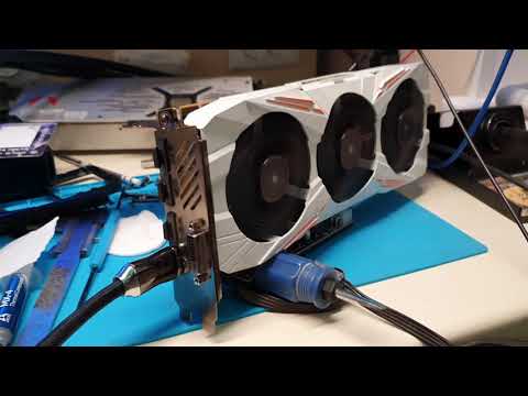 Ремонт: Gigabyte GTX 1080 Ti Gaming вентиляторов и замена термопрокладок.