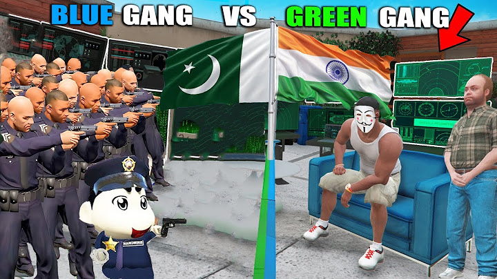 Shinchan Green Gang Vs Franklin Blue Gang HACKING Challenge In GTA 5!