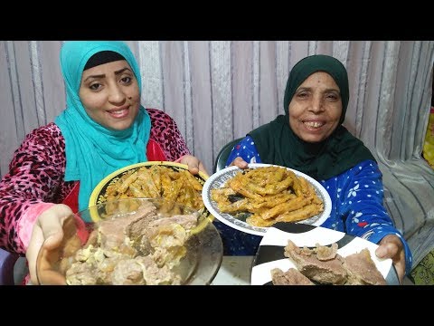 تحدي المحشي الكرمب واللحمة المسلوقة مع فاطمة