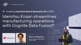 Idemitsu Kosan streamlines manufacturing operations with Cognite Data Fusion®