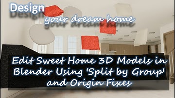 Edit Sweet Home 3D Models in Blender Using 