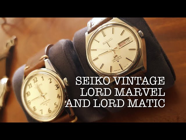 Seiko Lord Marvel and Lord Matic - YouTube