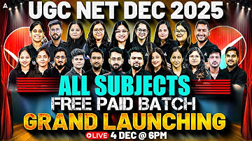 UGC NET December 2025 | UGC NET Free Batch | UGC NET Free Online Coaching | UGC NET Free Classes