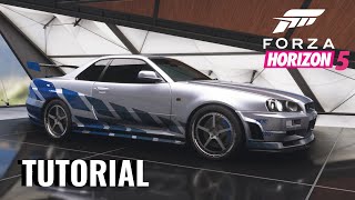 Forza Horizon 5 | Brian's Skyline R34 Build Tutorial!