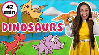 Dinosaurs for Kids | Colours, Numbers, Feelings \& Activities | Learning Videos For Toddlers