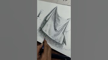 Drapery Sketch Fundamentals Class Demo #sketch #drapery #stilllife