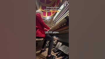 Largest pipe organ in the world. I am OBSESSED. #pipeorgan #organist #organtok #classicalmusic