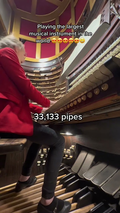 Largest pipe organ in the world. I am OBSESSED. #pipeorgan #organist #organtok #classicalmusic