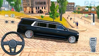 Black Cadillac Limousine Drive-In Taxi #12 - EU and NY Taxi Simulation - Android Gameplay screenshot 1