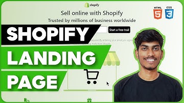 Shopify Landing Page using HTML & CSS | Full Stack Web Development