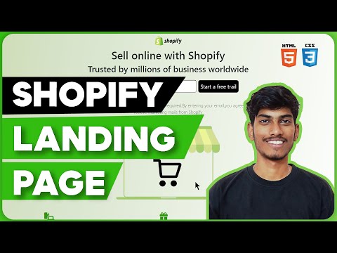 Shopify Landing Page using HTML & CSS | Full Stack Web Development