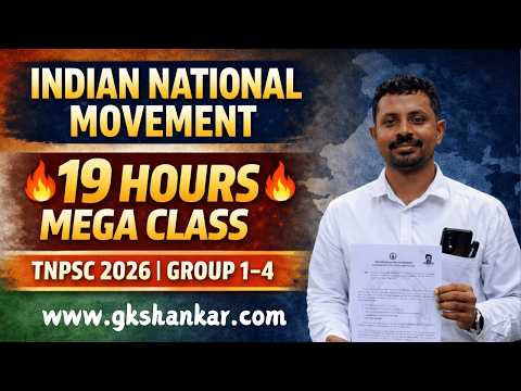 Home Indian National Movement one-shot class with GK Shankar Sir