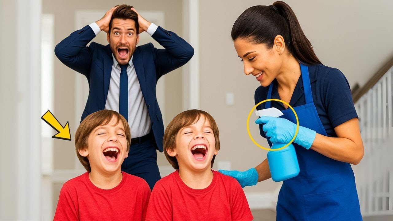 De tweeling van de miljonair was blind… tot de nieuwe schoonmaakster iets ongelooflijks deed!