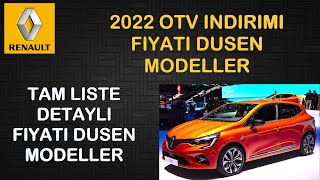 Ötv İndi̇ri̇mi̇ Sonrasi Fi̇yati Düşen Renault Modelleri̇ Tam Li̇ste Detayli