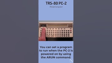 "Hello, World" on the TRS-80 PC-2