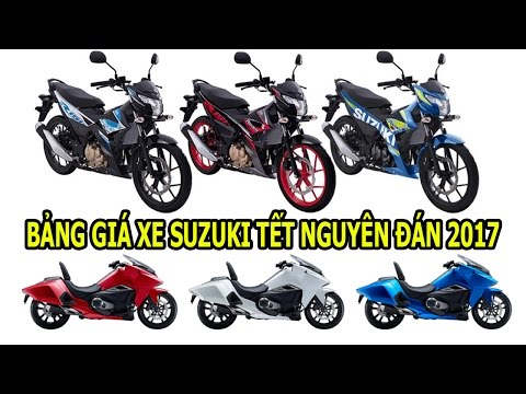 Bảng giá xe máy Suzuki cập nhật Tết nguyên đán 2017 - Bảng giá xe máy Suzuki cập nhật Tết nguyên đán 2017