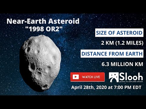 Humongous Near-Earth Asteroid 1998 OR2 Star Party - LIVE!