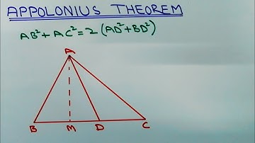 Appolonius Theorem | Proof using Pythagoras Theorem