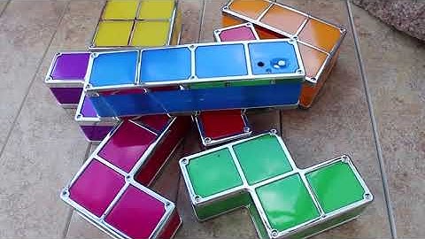 DIY Tetris LED Night Light Building Blocks 3D Lamp