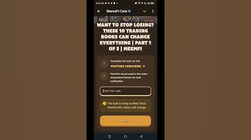 Want to Stop Losing? These 10 Trading Books Can Change Everything  | Memefi Youtube Video Code