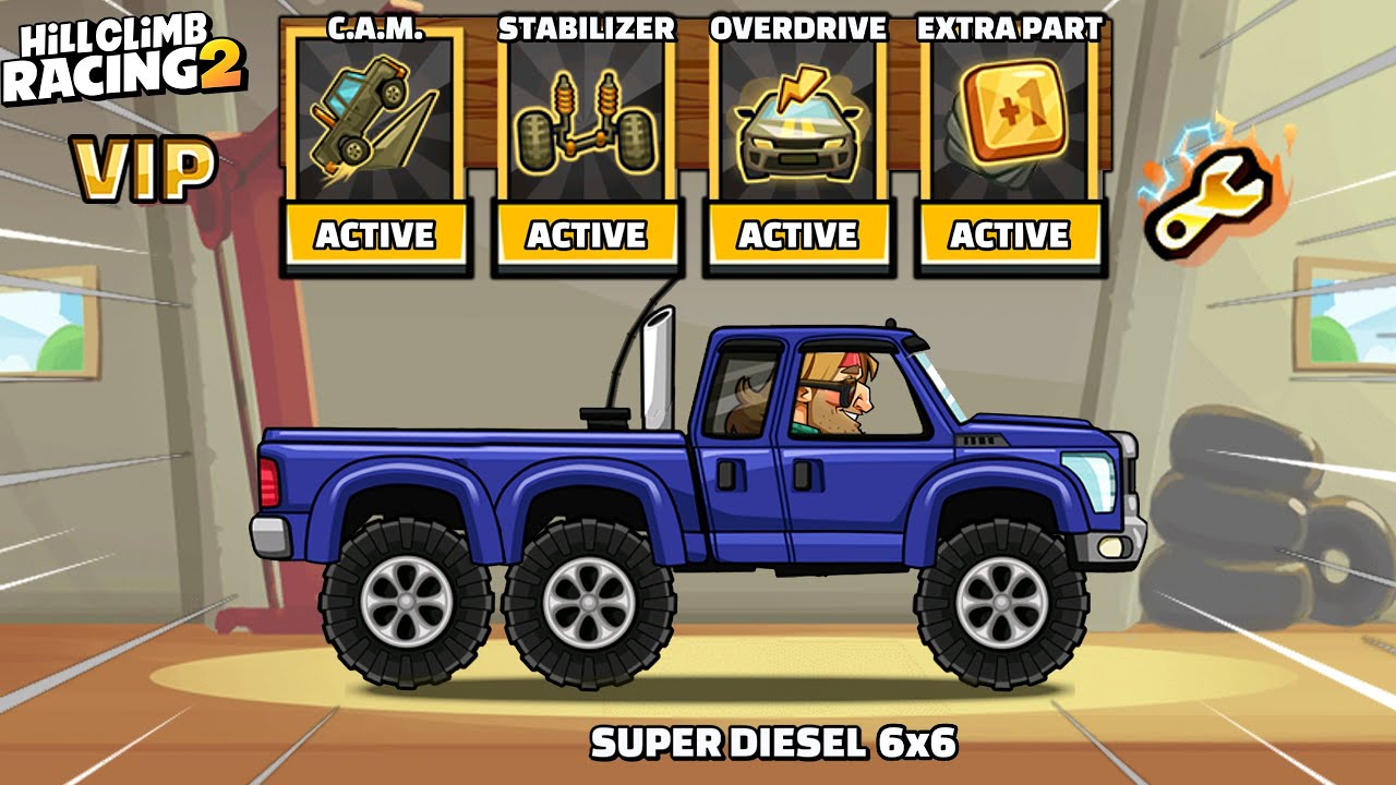 HILL CLIMB RACING 2 - NEW MASTERY SUPER DIESEL 6x6 UNLOCKED